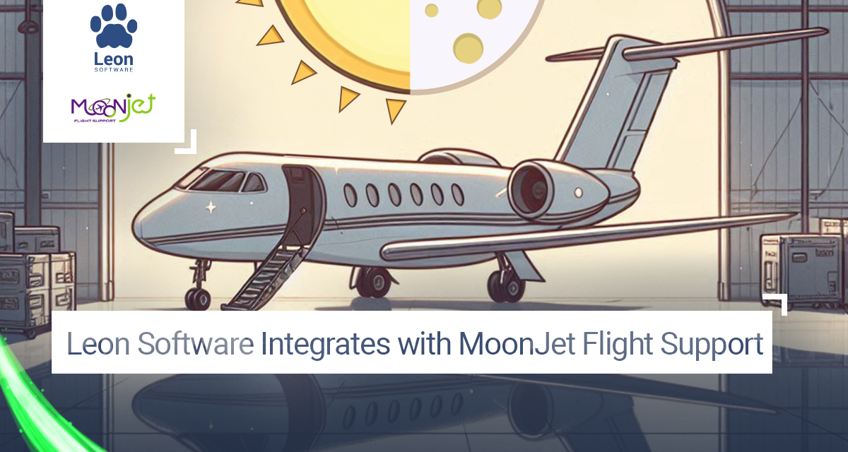 Leon Software Integrates with MoonJet Flight Support